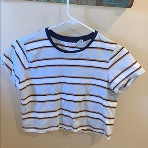 Tillys Women’s Stripped Cropped Tee